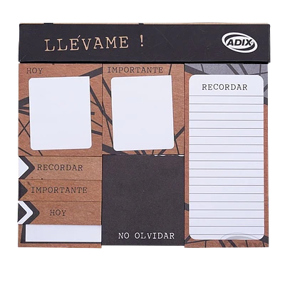 SET DE NOTAS ADHESIVAS KRAFT 