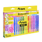 SET DESTACADORES 15 COLORES TORRE