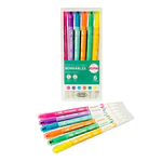 SET DESTACADORES BORRABLES PASTEL 6 UNIDADES
