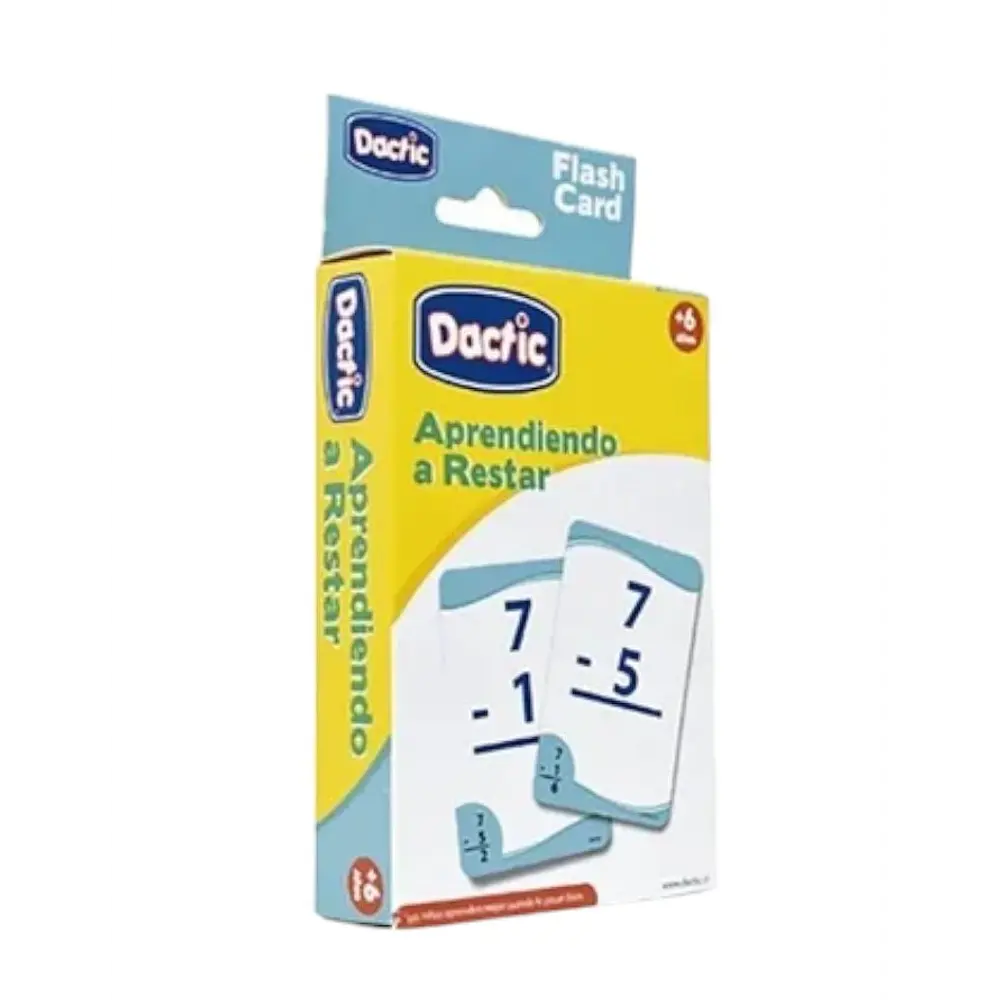LAMINA APRENDIENDO A RESTAR DACTIC