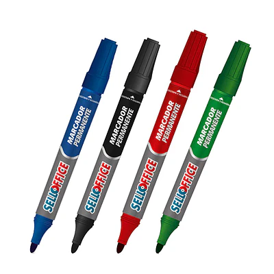 MARCADOR PERMANENTE RECARGABLE SELLOFFICE - DIFERENTES COLORES