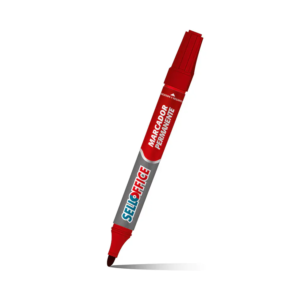 MARCADOR PERMANENTE RECARGABLE SELLOFFICE - DIFERENTES COLORES
