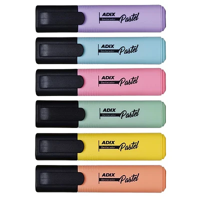 DESTACADOR PASTEL ADIX - DIFERENTES COLORES.