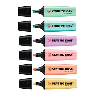 DESTACADOR PASTEL STABILO BOSS - DIFERENTES COLORES.