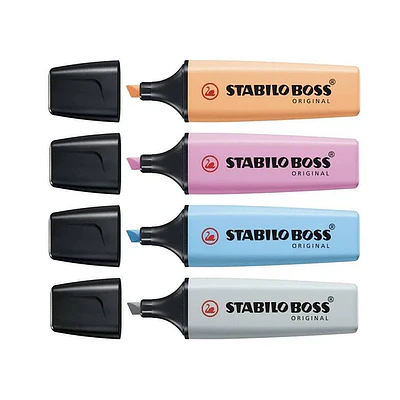 DESTACADOR PASTEL STABILO BOSS - DIFERENTES COLORES.