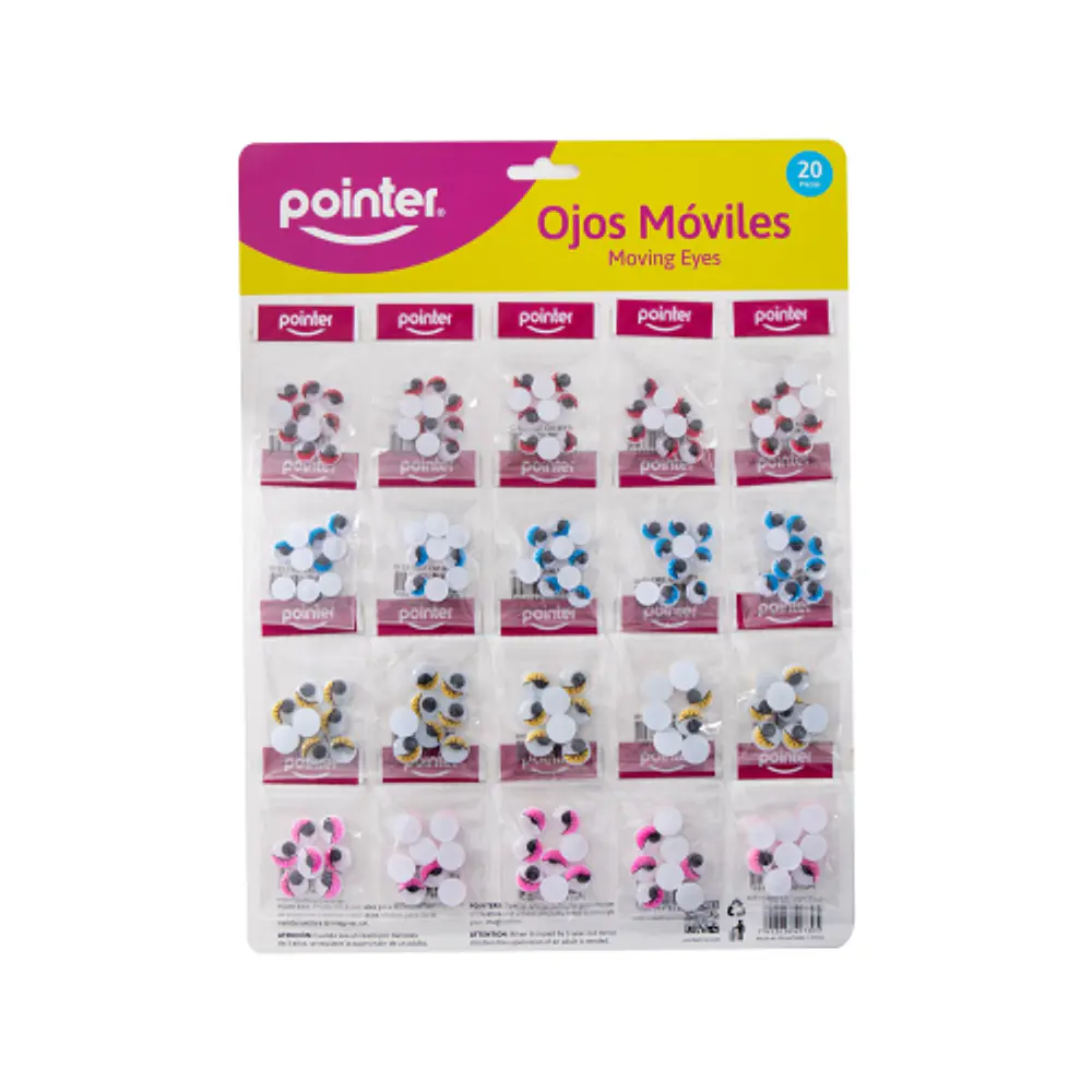 OJITOS MOVIBLES POR BOLSITA COLORES SURTIDO