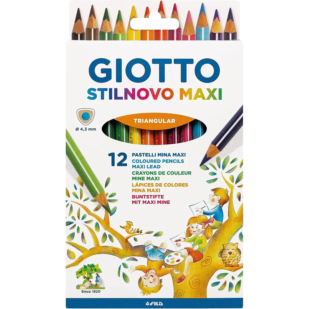 LAPICES 12 COLORES STILNOVO MAXI TRI
