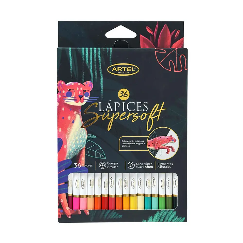 LAPICES 36 COLORES SUPER SOFT