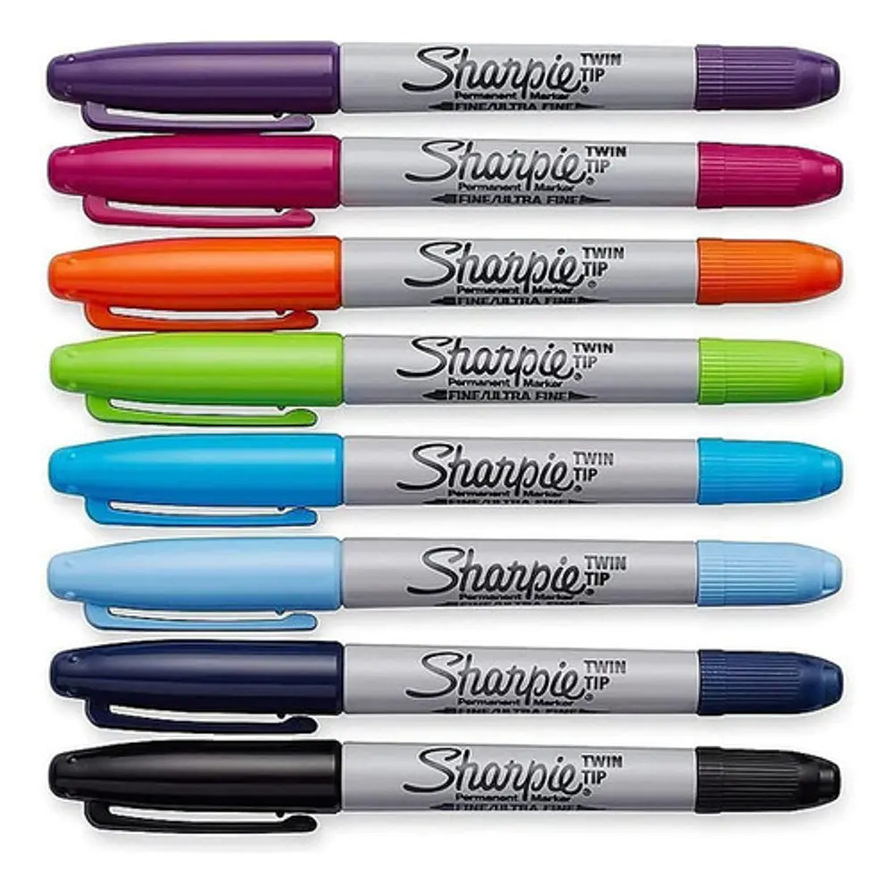 MARCADOR DOBLE PUNTA SHARPIE - DIFERENTES COLORES