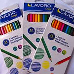 LÁPICES DE COLORES TRIANGULARES 12 UNIDADES 