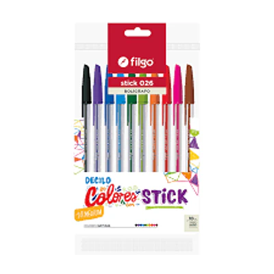PACK 10 LAPICES PASTA FLOW COLORES PUNTA MEDIA