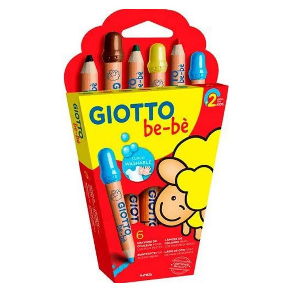 LAPICES GIOTTO BEBE 6 COLORES