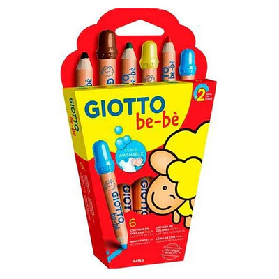 LAPICES GIOTTO BEBE 6 COLORES