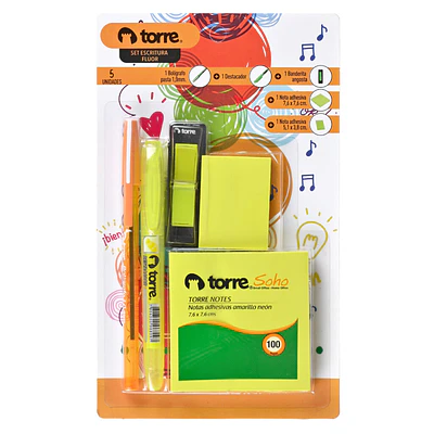 PACK ESCRITURA FLÚOR TORRE