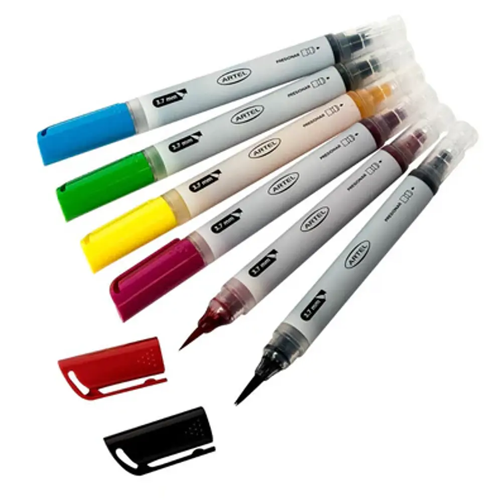 MARCADORES BRUSH CLICK 6 COLORES