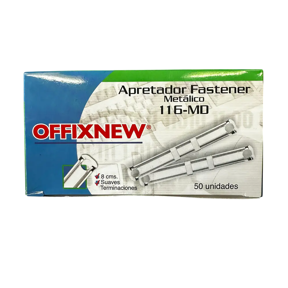ACCO CLIP METALICO PLATA  8CMS.