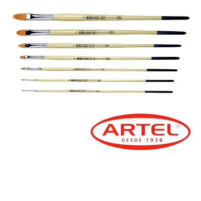 PINCEL SINTETICO ALMENDRADO SERIE 107 ARTEL - DIFERENTES GROSORES