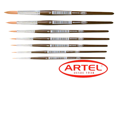 PINCEL SINTETICO REDONDO SERIE 101 ARTEL - DIFERENTRES GROSORES