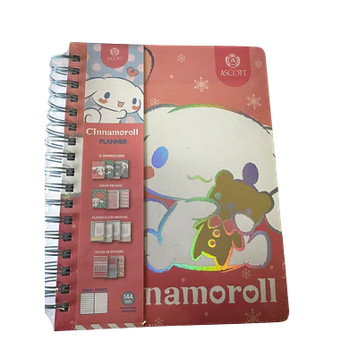 PLANNER CON ESPIRAL CINNAMORROLL 17X23CMS