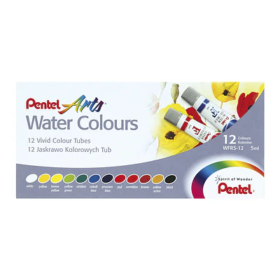 ACUARELA 12 TUBOS HTW-12 PENTEL