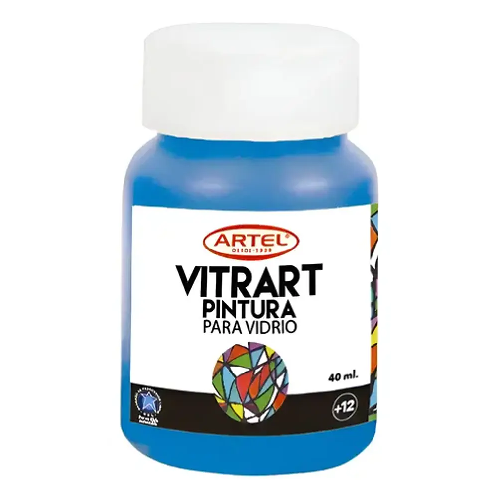 PINTURA VITRART 40ML. AZUL #44