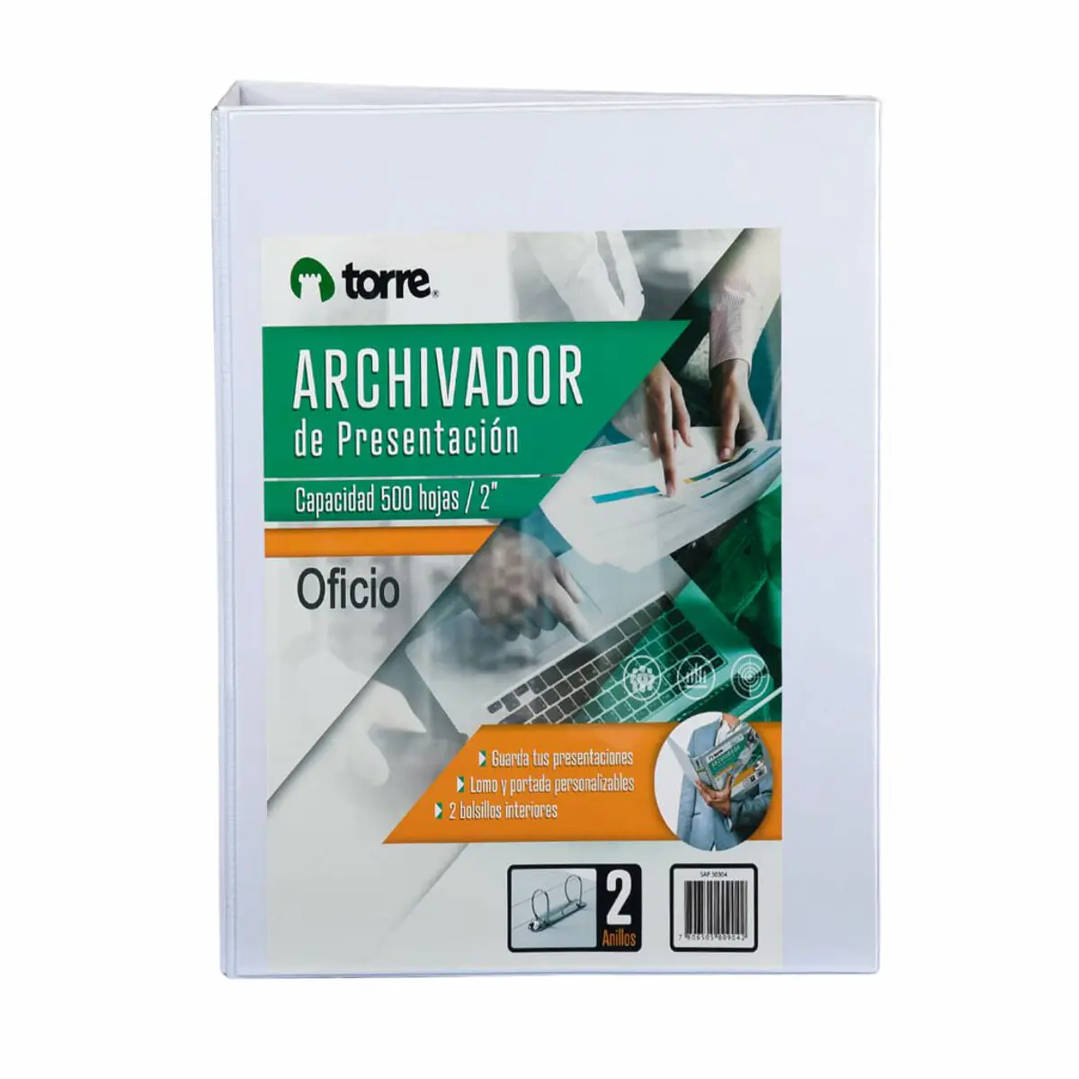 Archivador Rado Oficio 2 Anillos Para 700 Hojas Amarillo Torre
