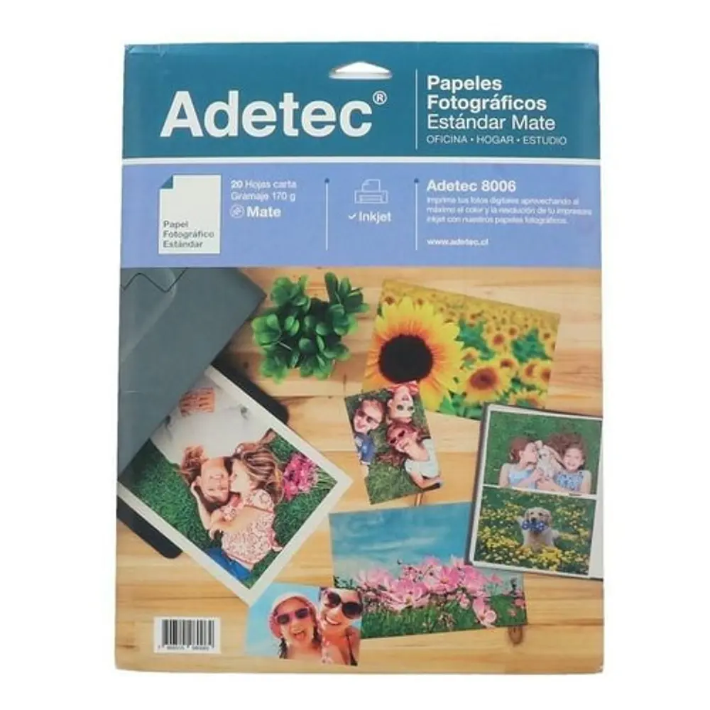 PAPEL FOTOGRAFICO INK-JET CARTA 20 HOJAS  170 GRAMOS