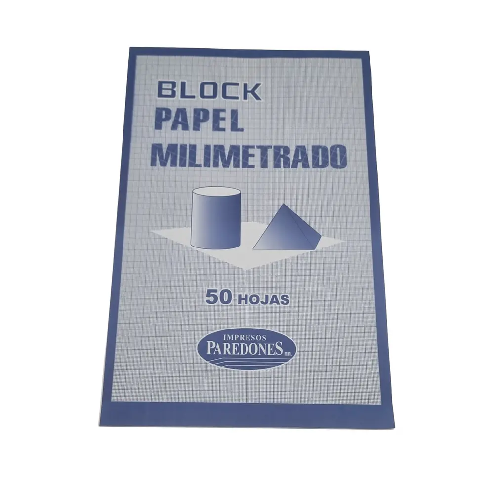 PAPEL MILIMETRADO COLORES BLOCK 50 HJS