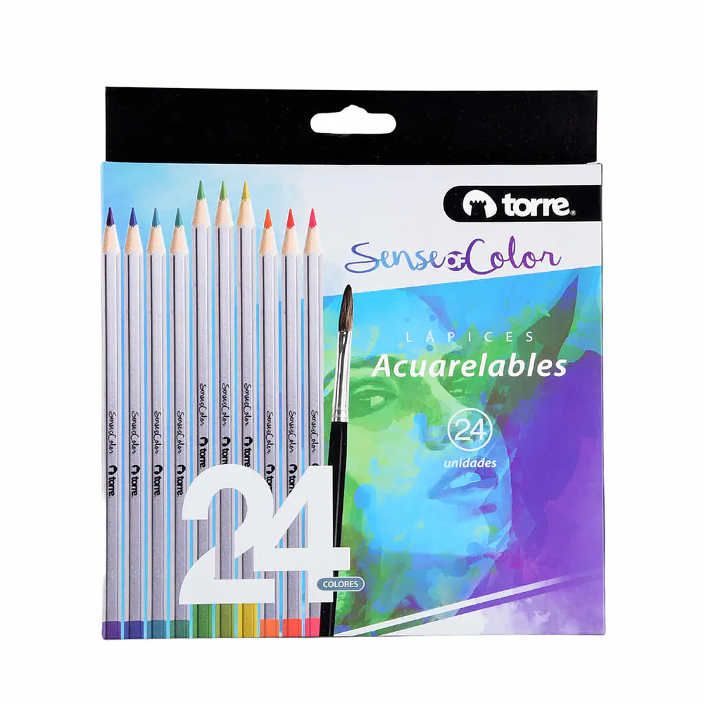 SET LAPICES ACUARELABLES 24 COLORES