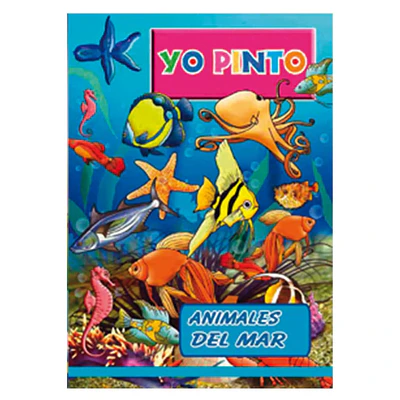 LIBRO YO PINTO LOS ANIMALES DEL MAR