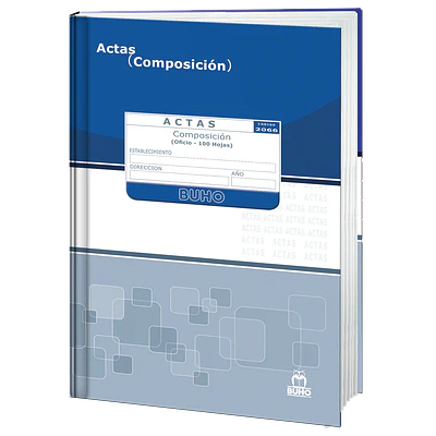 LIBRO DE ACTAS 100HJS COMPOSICION EMPASTADO