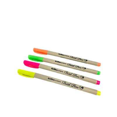 BRUSH PEN PUNTA FINA FLUOR
