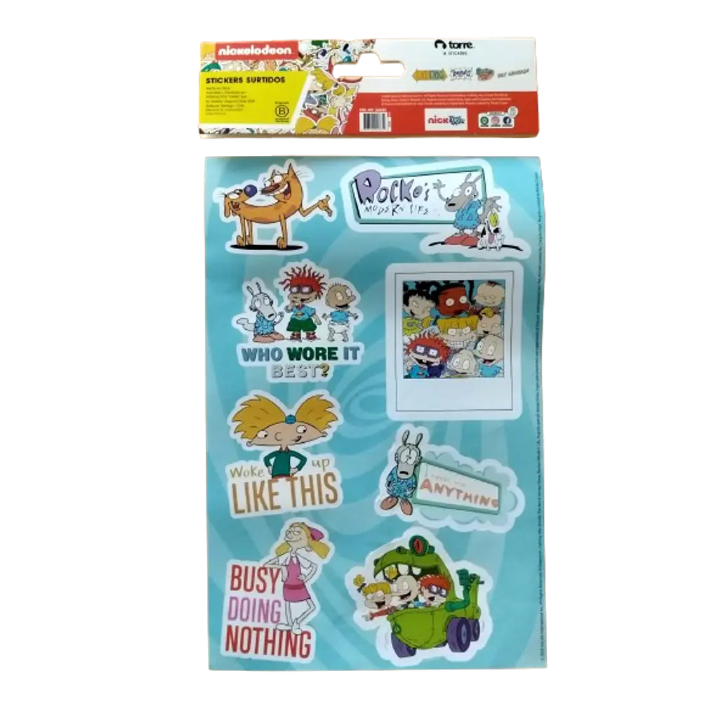STICKERS SURTIDOS NICK 90´S 