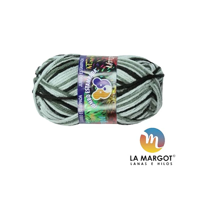 LANA JUMBO ESTAMPADA 100 GRAMOS - COLORES