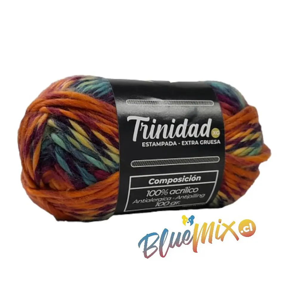 LANA TRINIDAD EXTRA GRUESA ESTAMPADA 100 GRAMOS