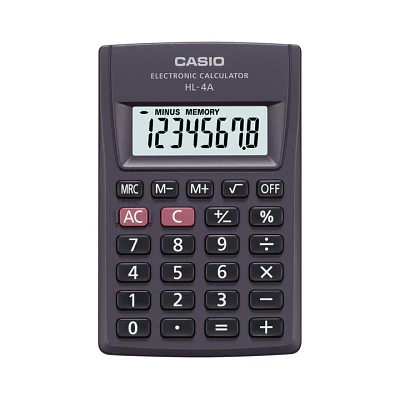 CALCULADORA CASIO HL-4A 8 DIGITOS