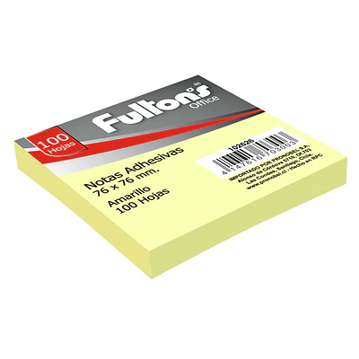 NOTAS ADHESIVO FULTONS 76 X 76MM