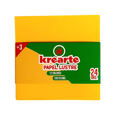 FAJO PAPEL LUSTRE 24HJS 12 COLORES 10X10