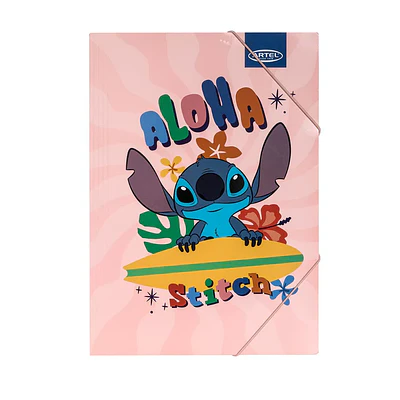 CARPETA CARTON C/ELÁSTICO STITCH