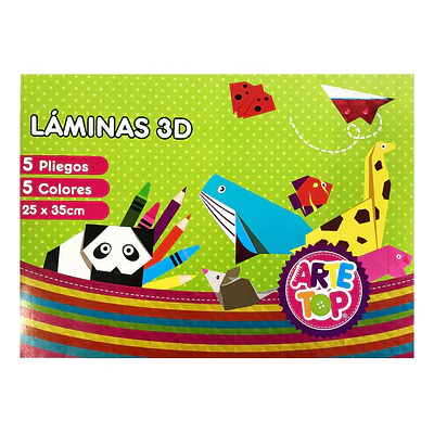 CARPETA DE PAPEL LAMINAS 3D 