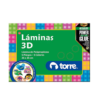 CARPETA ESCOLAR LÁMINAS 3D - TORRE