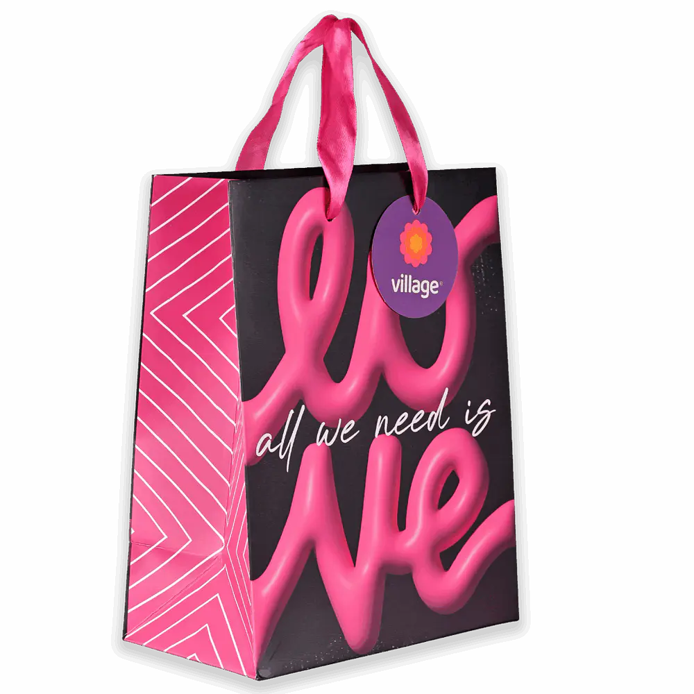 BOLSA DE REGALO AMOR 18X23X10CM 