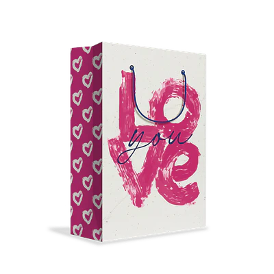 BOLSA DE REGALO AMOR 33X46X10CM 