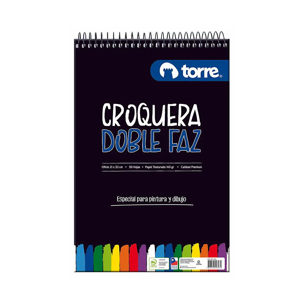 CROQUERA 21X32 DOBLE FAZ OFICIO 50 HJS TORRE