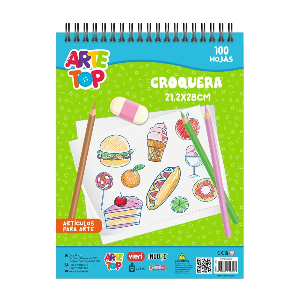 CROQUERA ESPIRAL CARTA 100 HJS