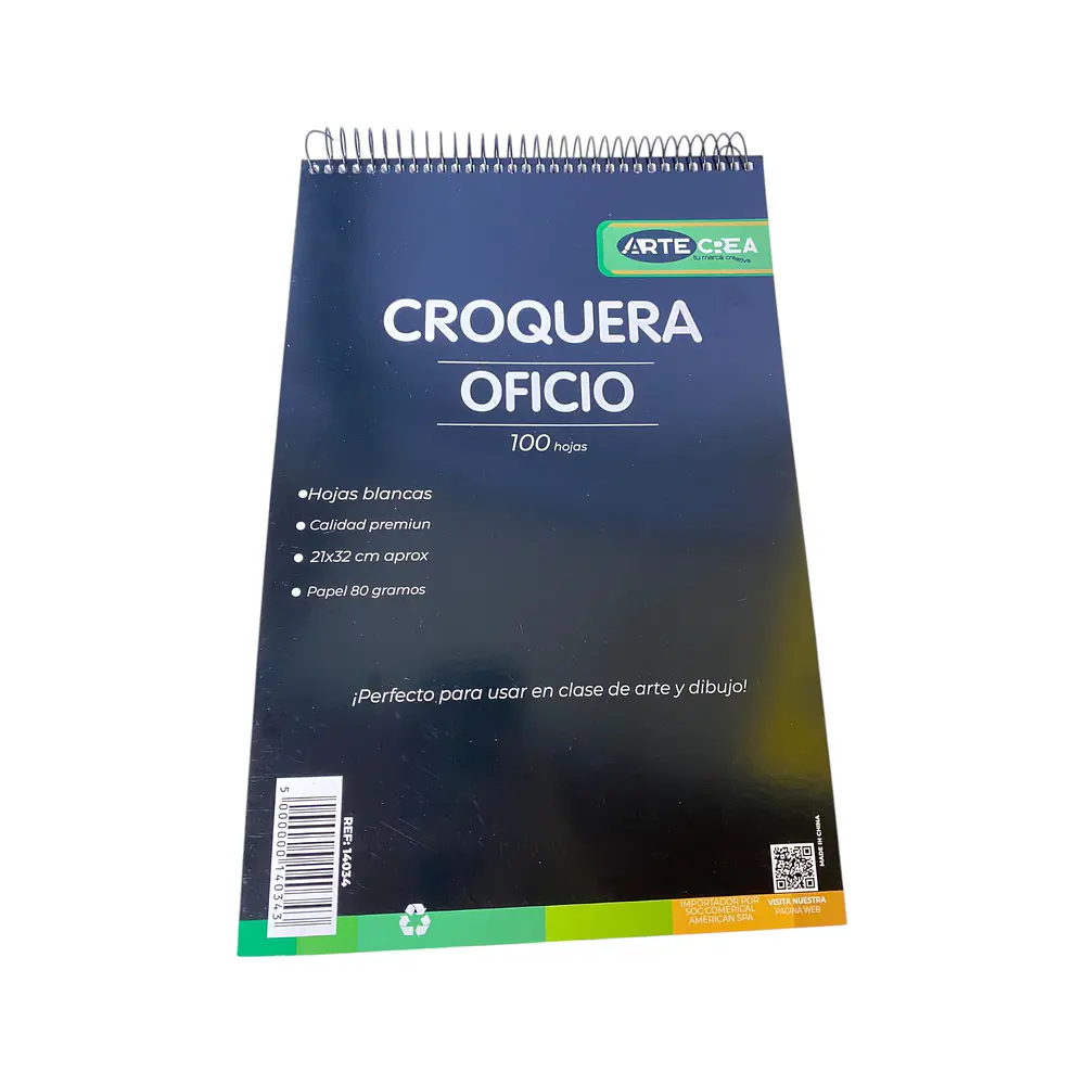 CROQUERA OFICIO CON ESPIRAL