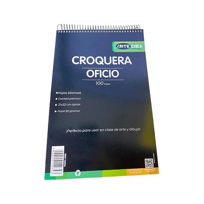 CROQUERA OFICIO CON ESPIRAL