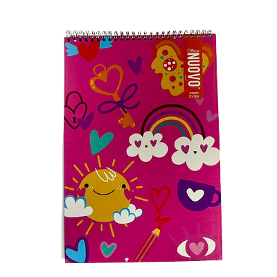 CROQUERA OFICIO DOBLE ESPIRAL TEENS 80 HJS.