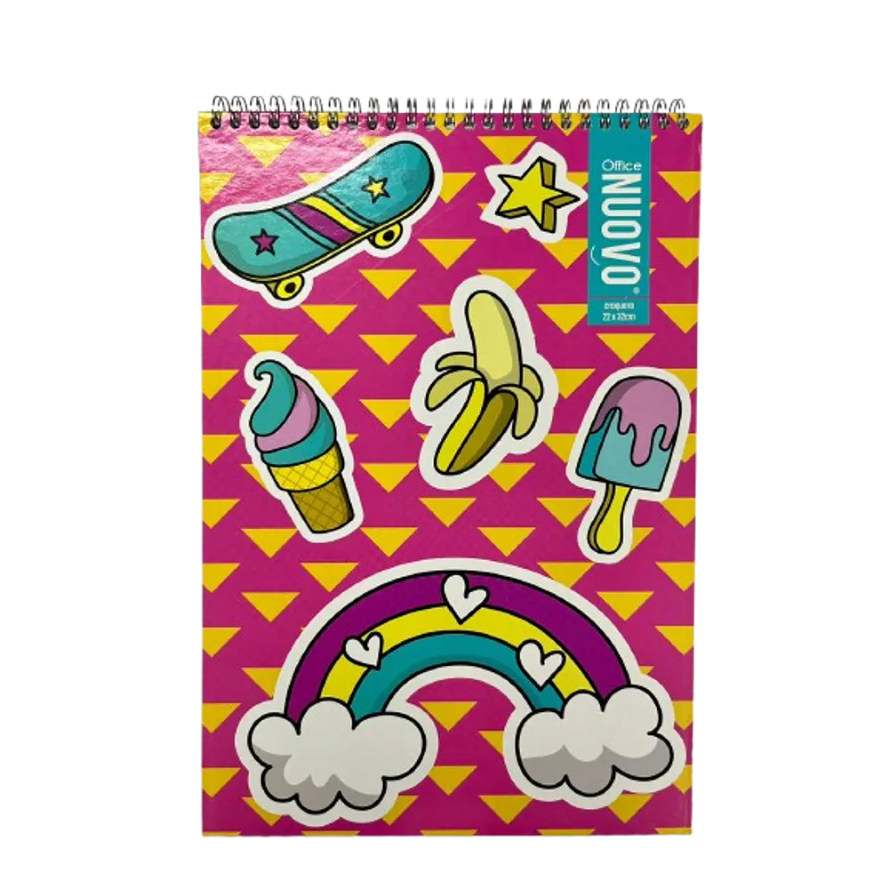 CROQUERA OFICIO DOBLE ESPIRAL TEENS 80 HJS.