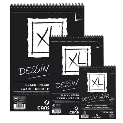 CROQUERA XL BLACK 148X210MM. 20HOJAS 150GRS.
